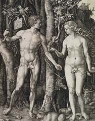 Motief Durer - Adam en Eva